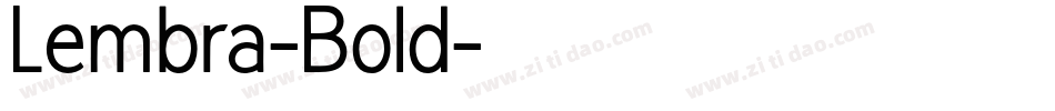 Lembra-Bold字体转换