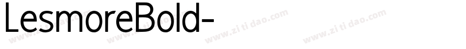 LesmoreBold字体转换