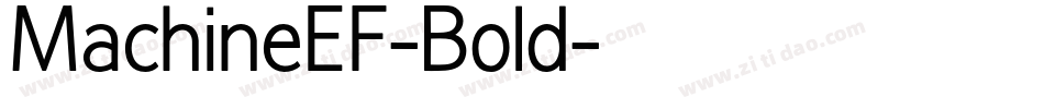 MachineEF-Bold字体转换