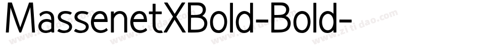 MassenetXBold-Bold字体转换