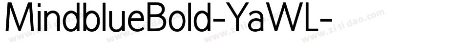 MindblueBold-YaWL字体转换