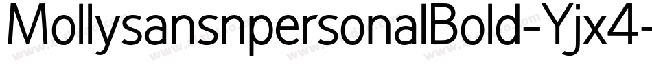 MollysansnpersonalBold-Yjx4字体转换