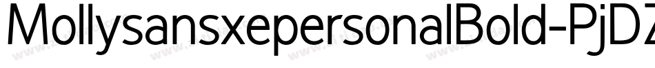MollysansxepersonalBold-PjDZ字体转换