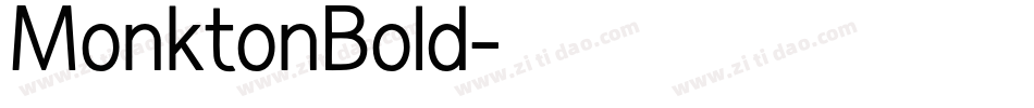 MonktonBold字体转换