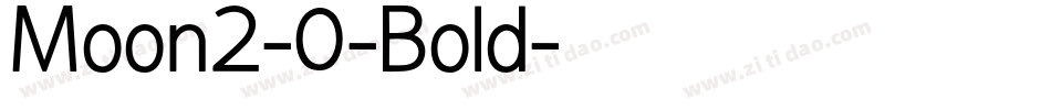 Moon2-0-Bold字体转换