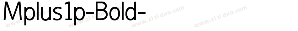 Mplus1p-Bold字体转换