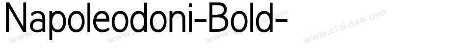 Napoleodoni-Bold字体转换
