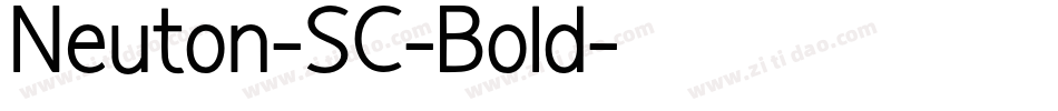 Neuton-SC-Bold字体转换