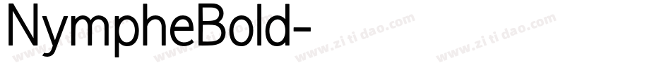 NympheBold字体转换