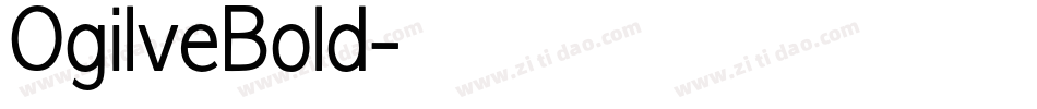 OgilveBold字体转换