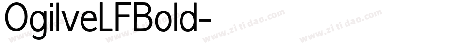 OgilveLFBold字体转换