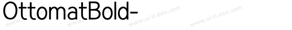OttomatBold字体转换