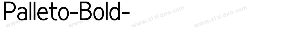 Palleto-Bold字体转换