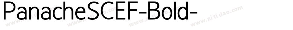 PanacheSCEF-Bold字体转换