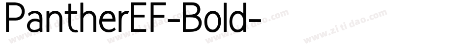 PantherEF-Bold字体转换