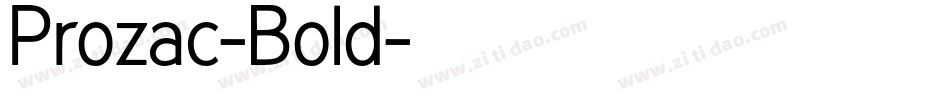 Prozac-Bold字体转换