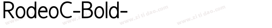RodeoC-Bold字体转换