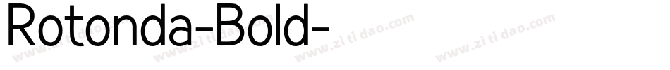 Rotonda-Bold字体转换