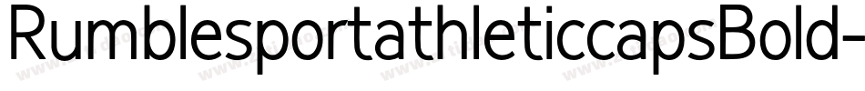 RumblesportathleticcapsBold-ZxDJ字体转换