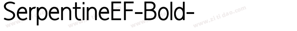SerpentineEF-Bold字体转换