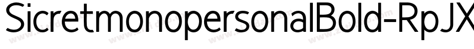 SicretmonopersonalBold-RpJXV字体转换