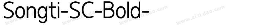 Songti-SC-Bold字体转换