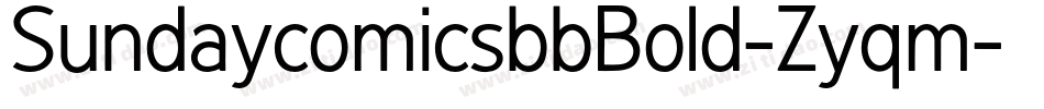 SundaycomicsbbBold-Zyqm字体转换