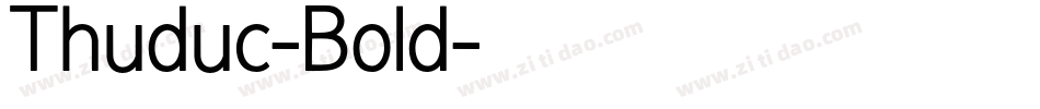 Thuduc-Bold字体转换