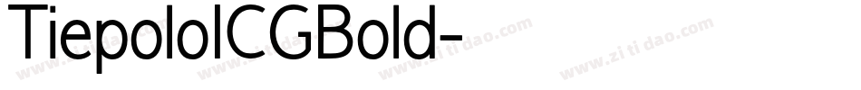 TiepoloICGBold字体转换