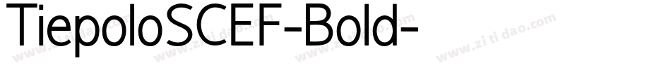 TiepoloSCEF-Bold字体转换
