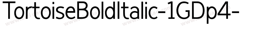 TortoiseBoldItalic-1GDp4字体转换