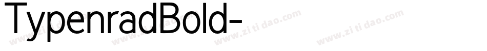 TypenradBold字体转换