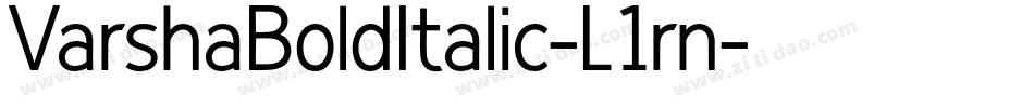 VarshaBoldItalic-L1rn字体转换