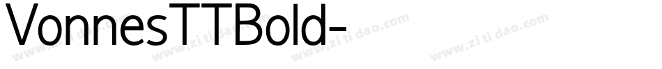 VonnesTTBold字体转换