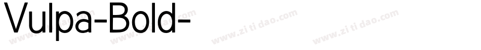 Vulpa-Bold字体转换