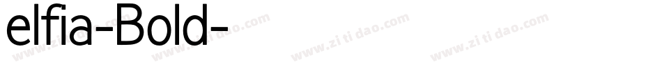 elfia-Bold字体转换