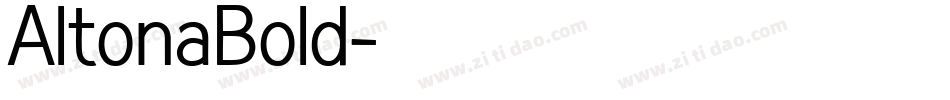 AltonaBold字体转换