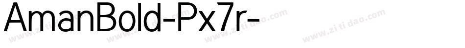 AmanBold-Px7r字体转换
