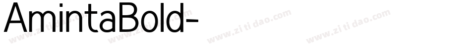 AmintaBold字体转换