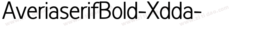 AveriaserifBold-Xdda字体转换