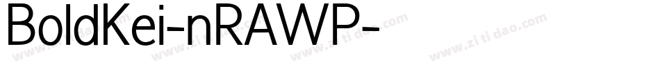 BoldKei-nRAWP字体转换