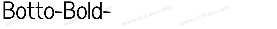 Botto-Bold字体转换