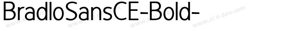 BradloSansCE-Bold字体转换