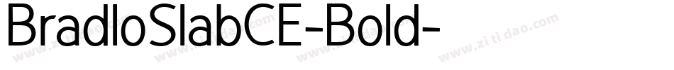 BradloSlabCE-Bold字体转换