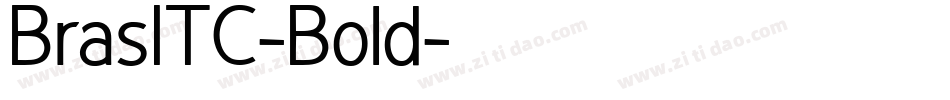 BrasITC-Bold字体转换