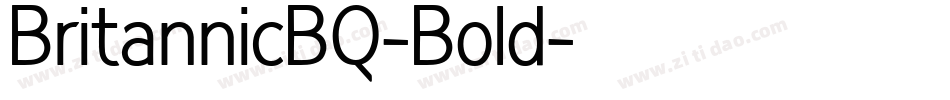 BritannicBQ-Bold字体转换