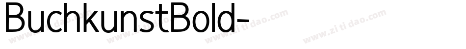 BuchkunstBold字体转换