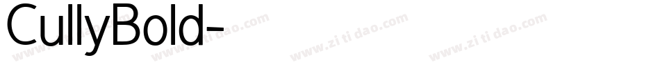 CullyBold字体转换