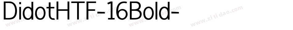 DidotHTF-16Bold字体转换