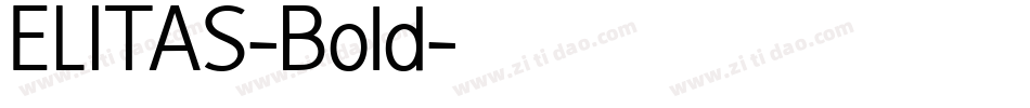 ELITAS-Bold字体转换